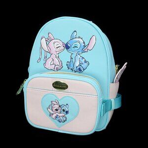 Disney Lilo & Stitch Series Angel & Stitch 2-in-1 Mini Backpack Fanny Bag Set